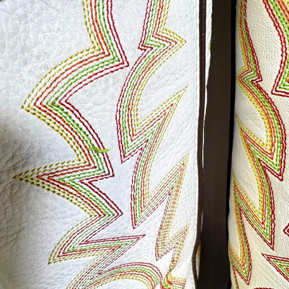 Tony Lama Mustang Buckaroo Wmns 7B Leather Cowgirl Boots RR2007L Square Toe - Picture 13 of 14